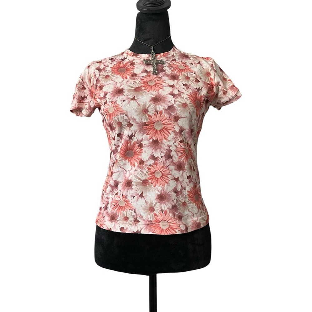 Vintage 90s Floral Graphic Baby Tee